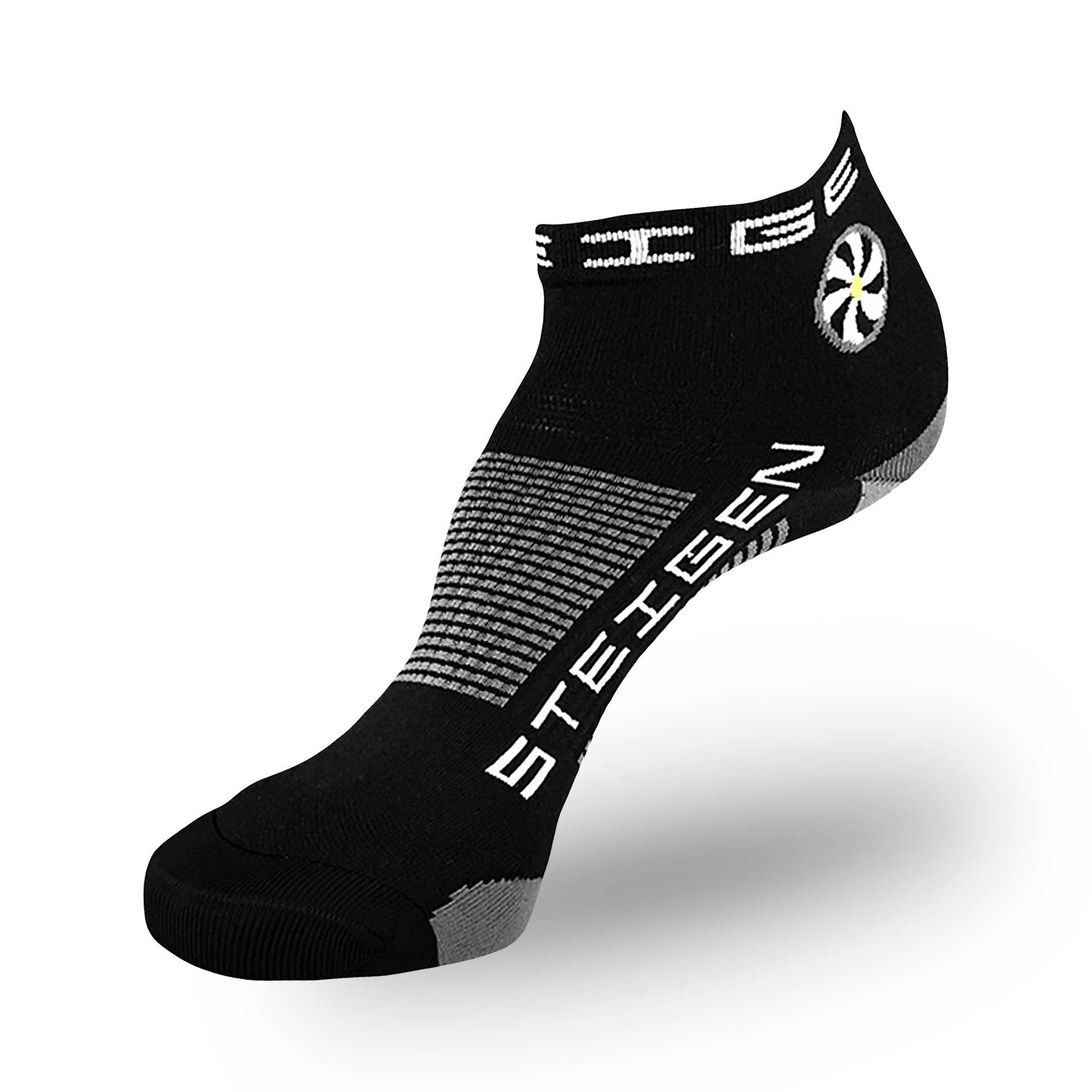 Black Running Socks ¼ Length