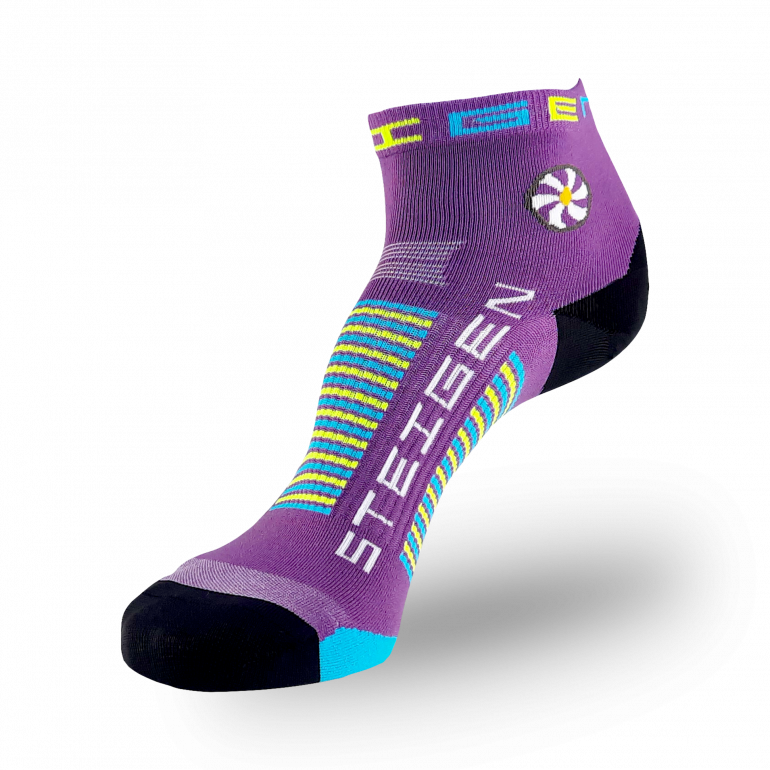 Bubblegum Purple Running Socks ¼ Length