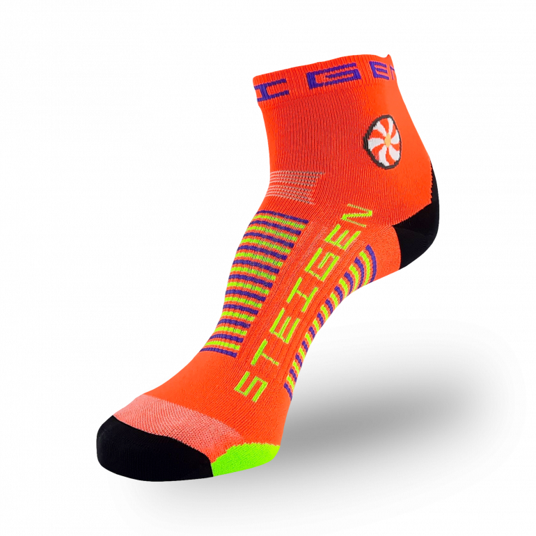 Goldfish Orange Running Socks ¼ Length