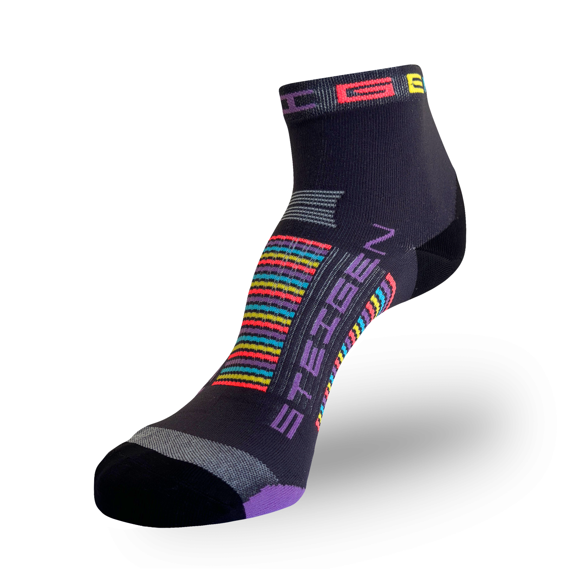 Grey Running Socks ¼ Length